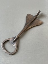 Vintage Concorde aeroplane shaped metal bottle opener Cliveden plane aviation 