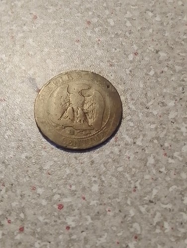 French centimes coin - french, 5