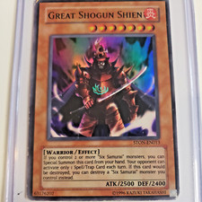 YUGIOH TCG GREAT SHOGUN SHIEN ULTRA RARE STON-EN013 