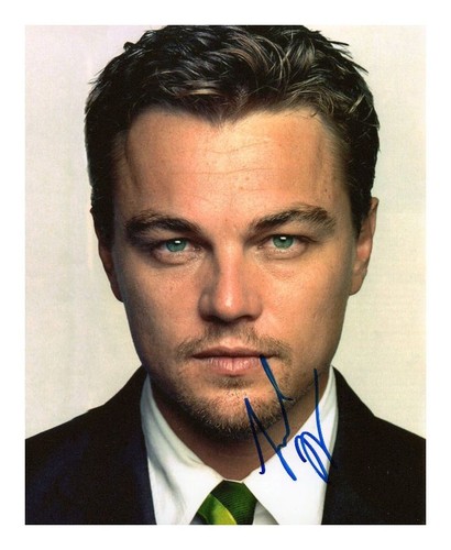 Leonardo dicaprio autographed - leonardo,