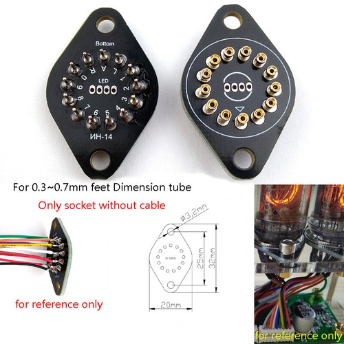 In14 gold plated tube - plated,