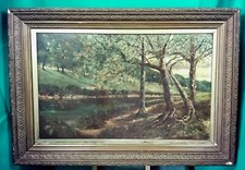 Ornate antique painting gold