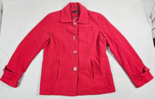 65% woolen Red Button up Coat