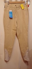 26"W CREAM CRANE HUNTING HORSE RIDING SADDLE JODHPURS
