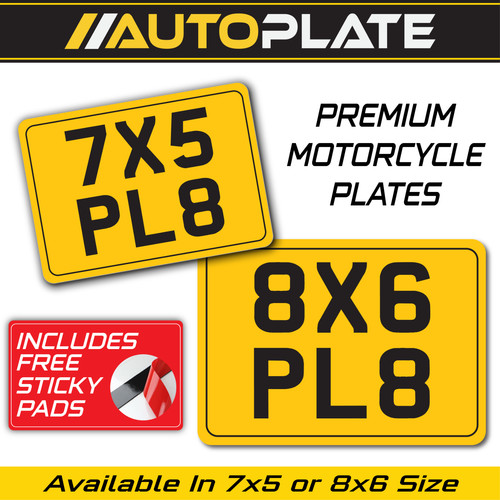 Motorbike show number plate - number,