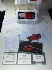 Franklin Mint Rare 1936 Bugatti 57, Box, Nameplate Paperwork. Excellent Cond