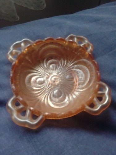 Small carnival glass - bowl, with