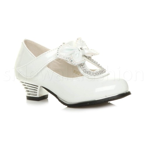 Girls kids childrens low heel