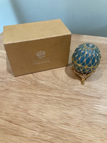 Imitation blue faberge egg - blue,