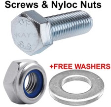 M6 M8 M10 BOLTS AND NYLOC NUTS