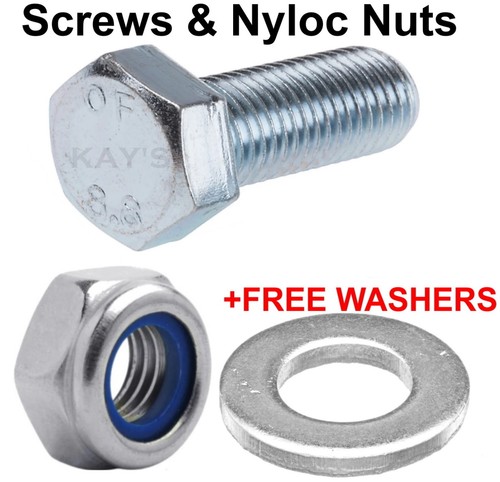 M10 bolts and nyloc - m8,