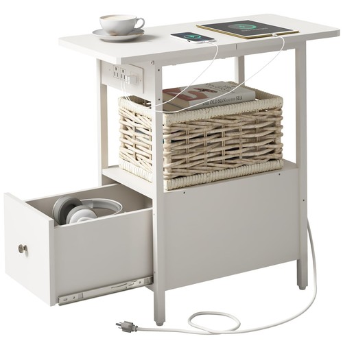 End table with - table, charging