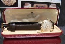 ANTIQUE VINTAGE 1959 SOLID GOLD MAPPIN & WEBB AUTOMATIC WATCH SERVICED & LOVELY