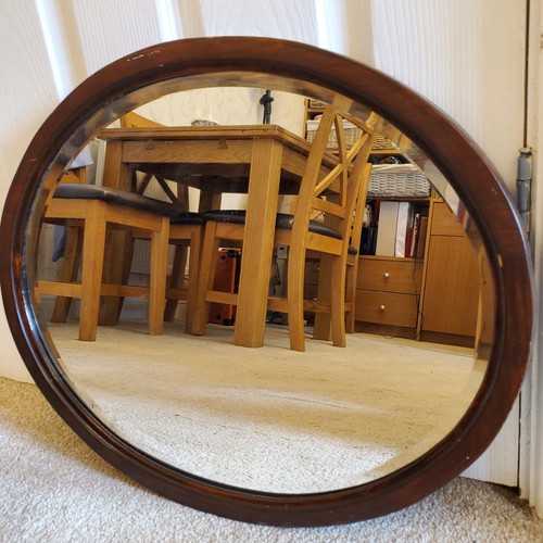 Antique oval wall bevelled - oval,