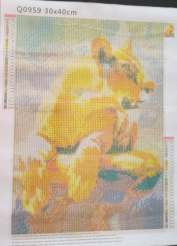 Diamond painting lioness - painting,