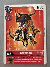 Digimon TCG * Greymon EX1-004