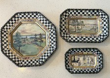 MacKenzie-Childs “MacLachlan” 1983 Second Edition Hand-Painted plates