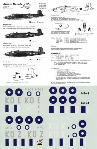 Aussie decals 25d j - decals, 1/72