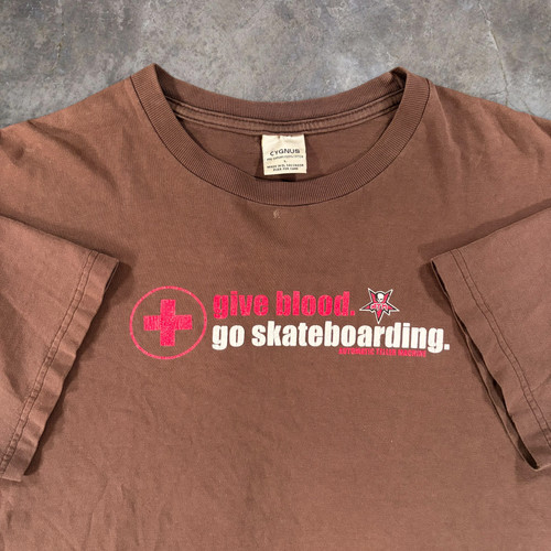 Give blood skateboarding - give, go