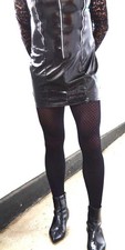 FANTASTIC SO SEXY BLACK  SHINY PVC DRESS MISTRESS TV/CD HONOUR