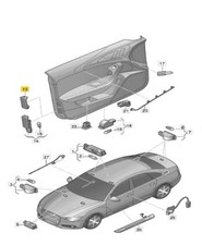 Audi Door Window Channel Cover