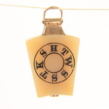Vintage 9ct gold masonic fob - gold,