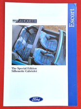 1993 Mk5 FORD ESCORT SILHOUETTE CABRIOLET 1.6i Sales Brochure - Mint Condition