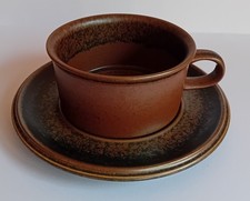 Arabia Ruska Finland Cup & Saucer Studio Pottery by Ulla Procope