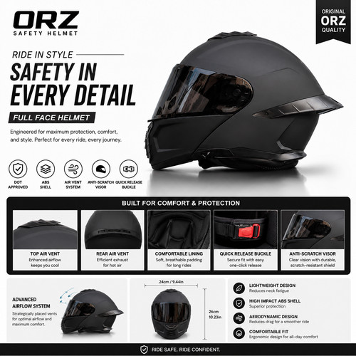 Modular motorcycle helmet - modular,