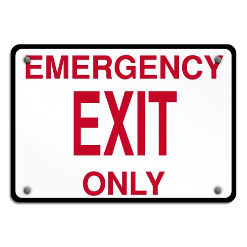 Horizontal metal sign - metal,