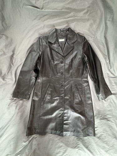 Vintage black genuine leather - vintage,