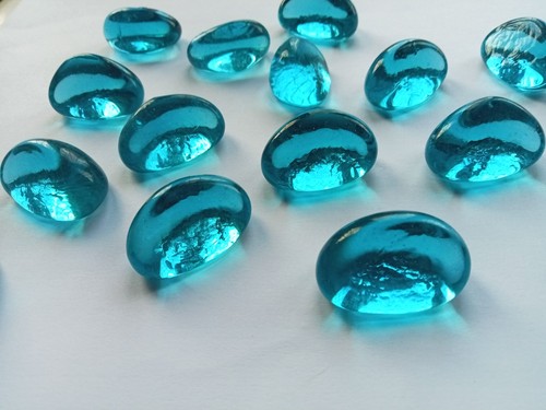 150 decorative aqua glass - decorative,