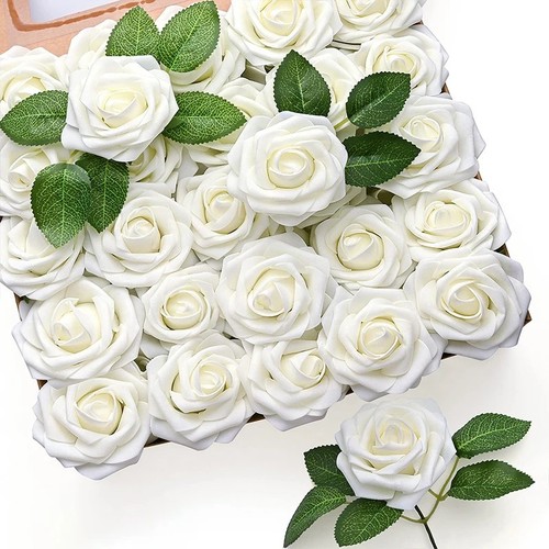 10x artificial foam rose - foam,