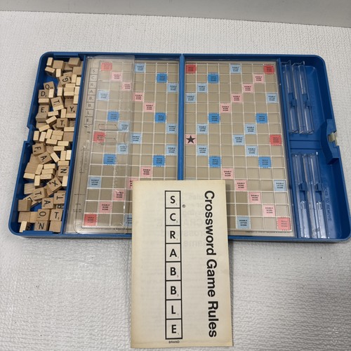 Vintage scrabble deluxe travel - deluxe,