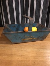 Vintage Garrison - Shoe Polishes and Dusters Box - Blue Tin + Original Transfers