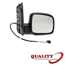 Door Wing Mirror Electric Heated Black O/S Right Vw Caddy 2004-2015 High Quality