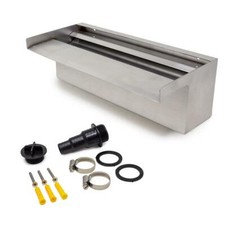 Stainless Steel Spillway Waterfall Water Blade Koi Pond Cascade 30cm 60cm 90cm