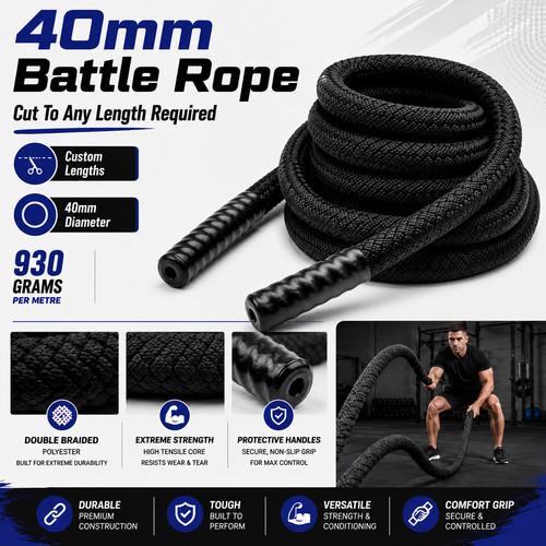 40mm solid black - black, heavy
