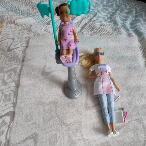 Barbie dentist clogs chair - dentist,