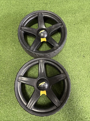Powakaddy black rear wheels - black,