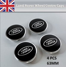 Land Rover/Sport/Evoque/Discovery CENTRE CAPS ALLOY WHEEL HUB Black 63mm UK FI0
