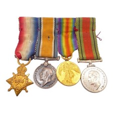 WW1 1914 - 15 STAR TRIO WW2