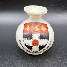 Crested Swan China-Small Vase-University College Reading-Collectible Ornament