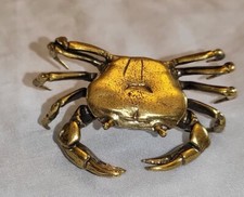 Antique Crab Solid Brass Ocean