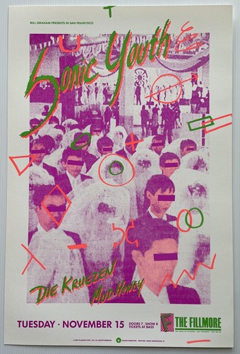 Sonic youth concert - poster, at
