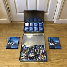Huge James Bond 007 Spy Cards Bundle With 2 Tins & 2 Mini Binders 
