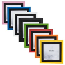 White Black Red Blue Large Photo Picture Frame Poster Frames with BLACK Mount