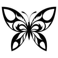 Abstract Butterfly Vinyl Decal