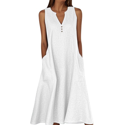 Women cotton linen sleeveless - women,
