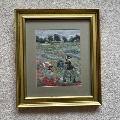 Framed long stitch - framed,